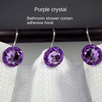 Creative S-Shape Acrylic and Metal Bathroom Shower Curtain Hooks - Multi-Color
