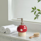 Mushroom Ceramic Soap Dispenser