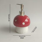 Mushroom Ceramic Soap Dispenser