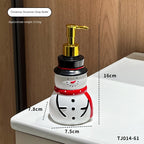 Cartoon Fun Santa Claus Soap Dispenser Bottle for Home Bathroom and Toilet, Hand Soap Pump Bottle with Decorative Design