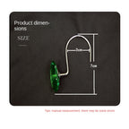 Creative S-Shape Acrylic and Metal Bathroom Shower Curtain Hooks - Multi-Color