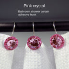 Creative S-Shape Acrylic and Metal Bathroom Shower Curtain Hooks - Multi-Color