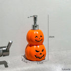 Ghost face pumpkin shaped bottle