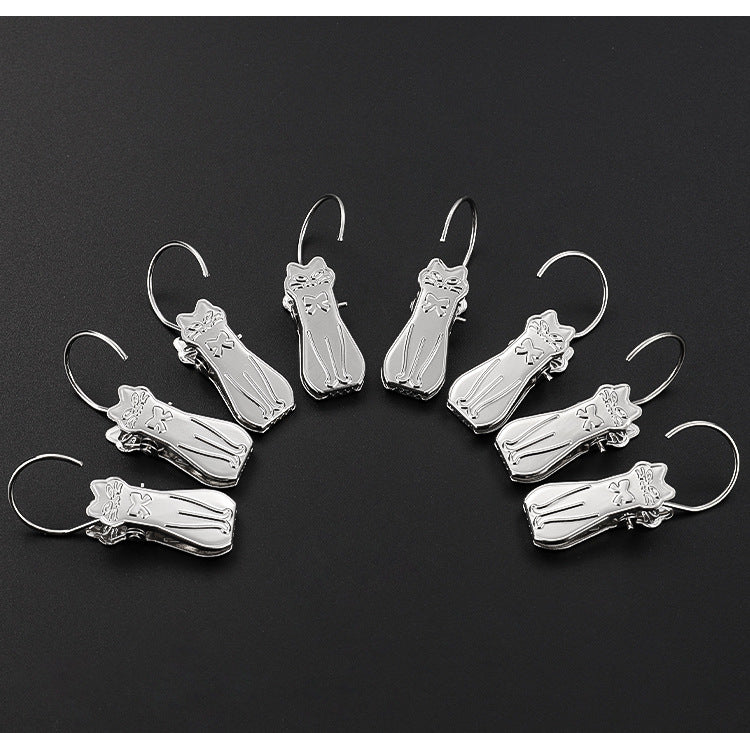 Cat Shaped Curtain Clips with Large Hooks  Window Tie Back Holders