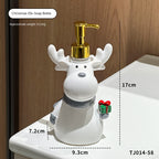 Cartoon Fun Santa Claus Soap Dispenser Bottle for Home Bathroom and Toilet, Hand Soap Pump Bottle with Decorative Design