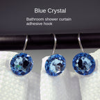 Creative S-Shape Acrylic and Metal Bathroom Shower Curtain Hooks - Multi-Color