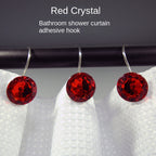 Creative S-Shape Acrylic and Metal Bathroom Shower Curtain Hooks - Multi-Color