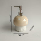 Mushroom Ceramic Soap Dispenser